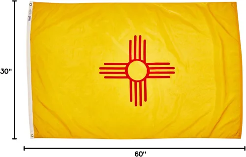 Miniatura 4 de Annin Flagmakers Bandera del estado de Nuevo México, fabricada en Estados Unidos según las especificaciones de diseño oficial del estado, 4 x 6 pies