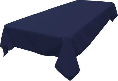 Miniatura 156 de LA Linen Mantel rectangular lavable de popelín de poliéster, resistente a las manchas y a las arrugas, cubierta de mesa 60x84, mantel de tela