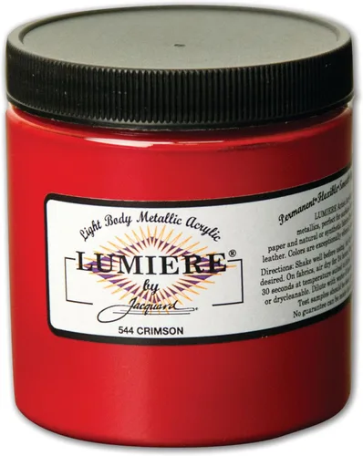 Miniatura 76 de Jacquard Lumiere Pintura para Tela de 2.25oz Turquesa Nacarado - Pintura Metálica para Tela, Cuero, Lienzo, Papel y Madera - Pintura Acrílica
