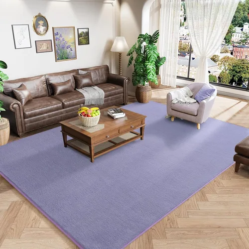 Miniatura 70 de Amearea Alfombras Modernas de Área para Dormitorio Sala de Estar, 4x6 Pies Gris Alfombra de Espuma Viscoelástica Engrosada, Alfombras Mullidas