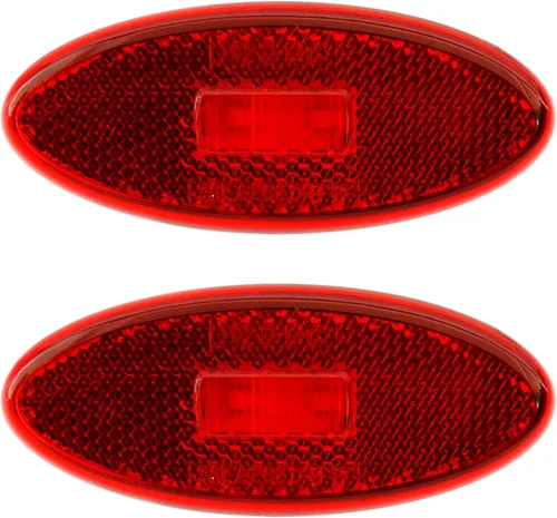 Miniatura 10 de Luces de marcador de remolque RV ámbar/rojo, luz de marcador lateral LED de 12 V, 0.3 W, luces de espacio de 4 pulgadas, compatible con DOT para RV