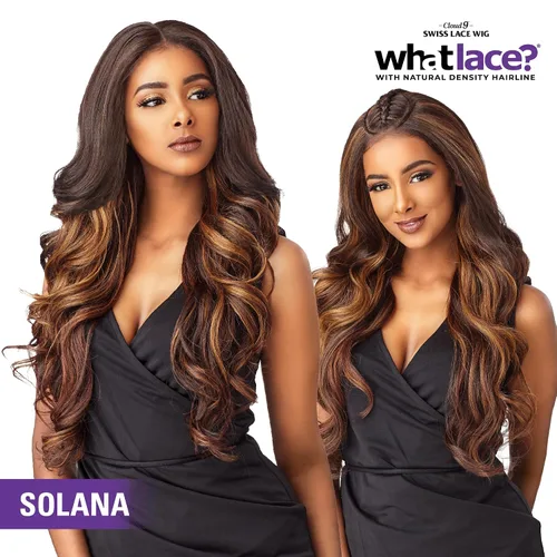 Miniatura 5 de Sensationnel What Lace 13X6 Pelucas - Solana Encaje Frontal Atado a Mano Sin Pegamento Sintético con Densidad Natural Línea de Cabello Predepilada