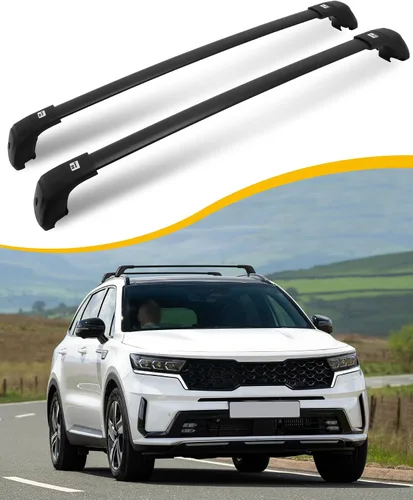 Barras transversales para portaequipajes de techo de 260 libras para KIA Sorento y Sorento 2021-2026 HYBIRD y Sorento barras transversales de carga