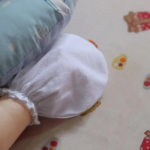 Miniatura 4 de RATIVE Guantes de algodón para recién nacido, antiarañazos, para niños y niñas de 0 a 6 meses