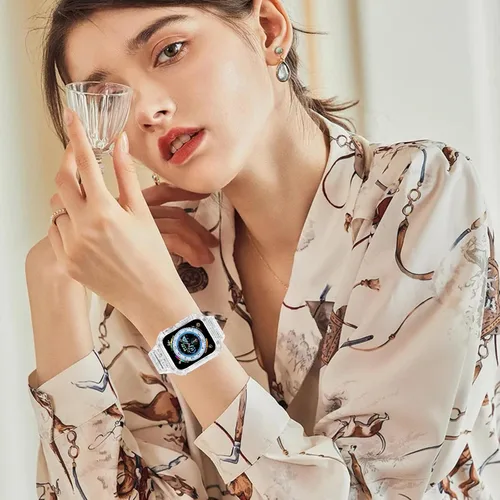 Miniatura 5 de Compatible con Apple Watch Band transparente de 1.929 in 1.811 in 1.772 in 1.732 in 1.654 in 1.614 in 1.575 in 1.496 in para mujeres y hombres