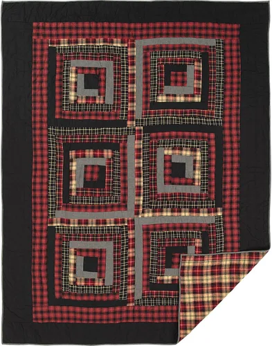 Miniatura 4 de VHC Brands Cumberland - Juego de accesorios de ropa de cama de algodón cambray, estilo rústico, prelavado, tamaño individual, color rojo chile