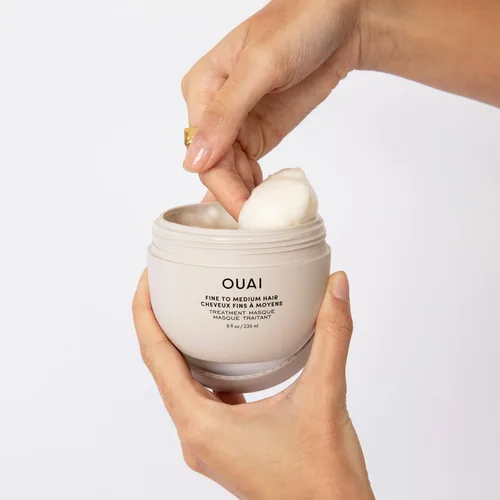 Miniatura 5 de OUAI Juego de champú, acondicionador y mascarilla de tratamiento para cabello fino, voluminizadora, fortalecedora, reparadora, 3