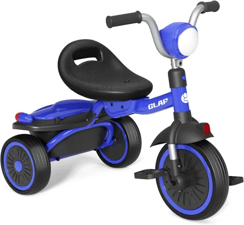 Glaf Bicicleta para niños de 2 a 5 años, triciclo para niños de 1 a 3 años, bicicleta para bebé con asiento ajustable y canastilla de