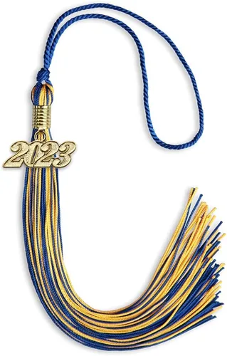 Miniatura 218 de Endea Graduation - Borla de doble color mixto con fecha dorada (negro/dorado antiguo, 2021)