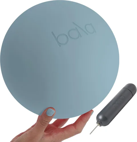 Miniatura 9 de Bala Pelota de pilates, pelota de ejercicio sin peso, pequeña pelota de yoga de 8 pulgadas para barra, estiramiento, fuerza y entrenamiento básico