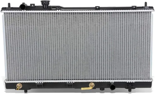 DNA Motoring OEM-RA-2303 Radiador de refrigeración de aluminio de 1 fila compatible con 99-03 Protege Non Turbo / 02-03 Protege 5 AT, 26-11/16