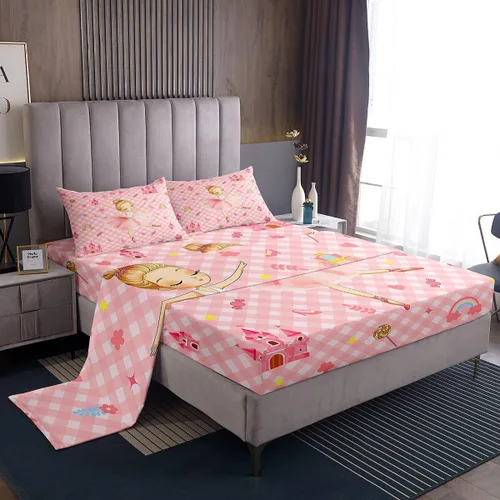 Miniatura 23 de Feelyou Husky - Juego de sábanas con diseño de flor de cerezo rosa, ropa de cama para perro, 1 sábana encimera y 1 sábana bajera ajustable con 1