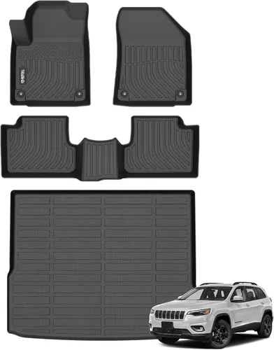Miniatura 120 de Tapetes de piso para todo clima y forro de carga con respaldo para Chevrolet Suburban de 7 asientos 2021-2025 / GMC Yukon XL de 7 asientos