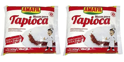 Amafil Harina 17.64 oz 17.6oz Massa Para Pack, Tapioca, 17.5 onzas, (Paquete de 2)