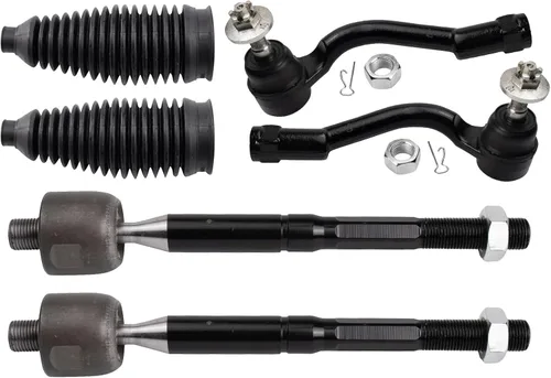 Miniatura 114 de TRQ Kit de dirección interior y exterior para lado del conductor y del pasajero delantero, con cremallera de dirección y fuelle de piñón compatible