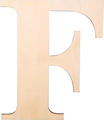 Miniatura 13 de Letra de madera de 12 pulgadas, letras de madera para decoración de pared, letras de madera en blanco sin terminar de 1/5 pulgadas para decoración
