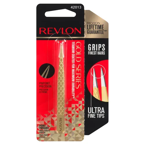 Miniatura 2 de Revlon Pinzas de punta revestida de titanio de la serie Gold