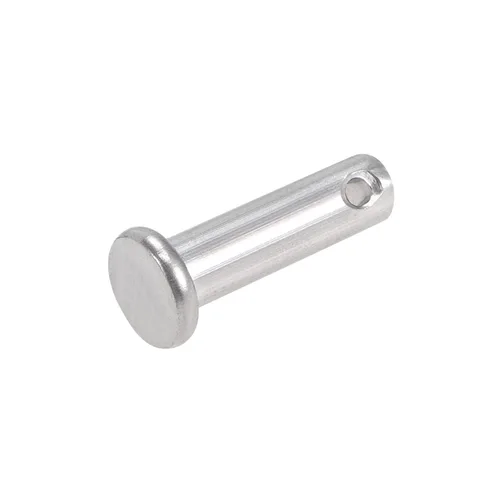 METALLIXITY Pasadores de horquilla (0.236 x 0.787 pulgadas), 1 unidad, cabeza plana de un solo agujero, pasador de sujeción de acero inoxidable 304,