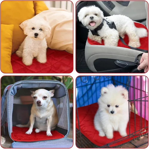 Miniatura 53 de Paquete de 4 Almohadillas Autocalentables para Gatos, Alfombrilla Autocalentable para Perros que Refleja el Calor Corporal, Almohadilla Térmica
