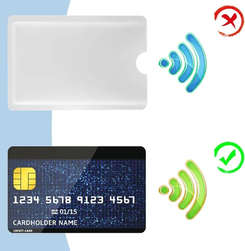 Miniatura 6 de Ouligay 10 fundas RFID para tarjetas de crédito con bloqueo RFID, fundas RFID para tarjetas de crédito, fundas RFID para tarjetas de crédito, fundas