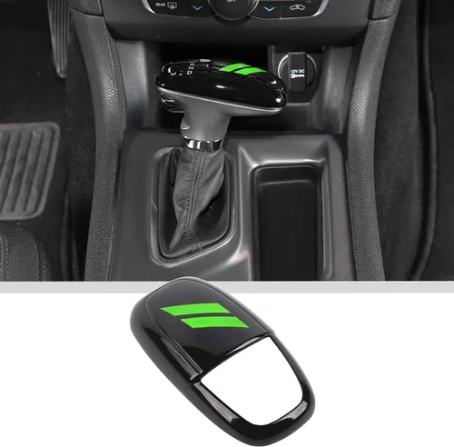 Miniatura 9 de JWWY Pomos de palanca de cambios para Dodge Challenger Charger 2015-2025+ Durango 2018-2023, accesorios interiores, fibra de carbono azul
