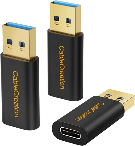 Miniatura 10 de CableCreation Adaptador USB C hembra a USB macho, USB 3.1 5Gbps USB C a A adaptador hembra para portátiles Logitech StreamCam VR Link para carga