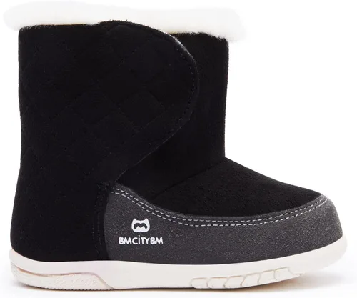 Miniatura 3 de BMCiTYBM Botas de nieve para bebés, niños y niñas, zapatos cálidos de invierno, zapatos ligeros al aire libre para bebés de 6, 9, 12, 18, 24 meses