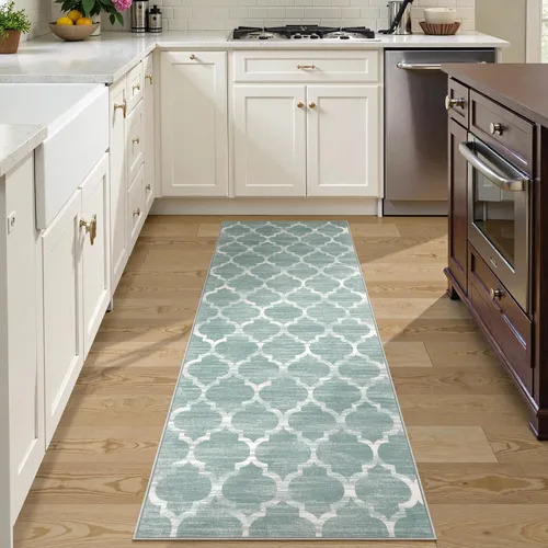 Miniatura 65 de Lahome Alfombra marroquí para pasillo – Alfombra antideslizante lavable de 2 x 6 pies con parte trasera de goma, suave y no desprende pelo, alfombra
