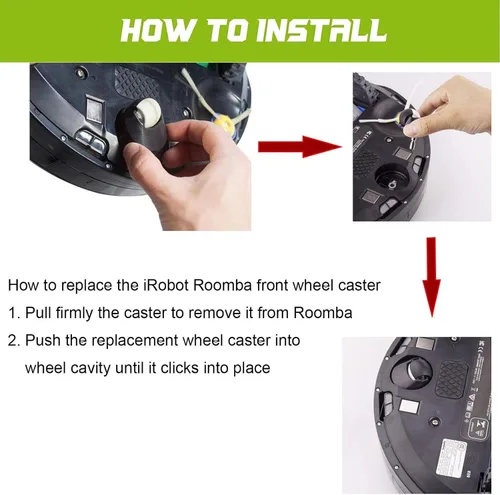 Miniatura 4 de Piezas de repuesto compatibles con iRobot Roomba 500 555 560 561 562 570 581 y modelos con cabezal de limpieza verde o rojo – 2 rodillos, 3 filtros