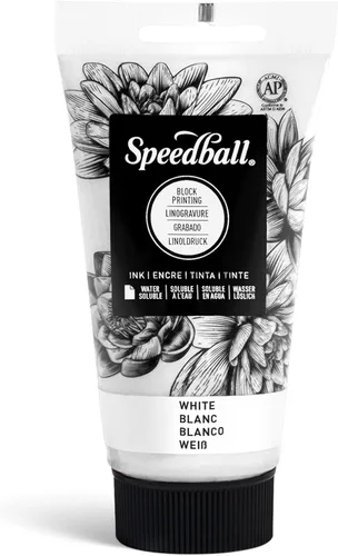 Miniatura 26 de Speedball Tinta de impresión en bloque soluble en agua 3815 – Color intenso con acabado satinado AP no tóxico 8 onzas líquidas, peltre