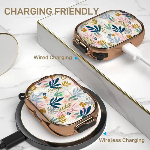 Miniatura 6 de Maxjoy Funda para AirPods Pro de 2ª/1ª Generación con Cerradura, Linda Funda con Cerradura para AirPods Pro 2 Protectora Rígida Cubierta para AirPod
