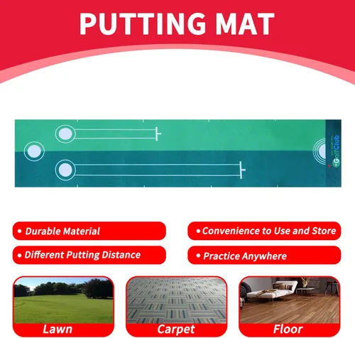 Miniatura 7 de Nattork Juego de golf para niños y niñas de 1, 2 y 3 años, carrito de golf mejorado para niños con 4 palos y 12 pelotas, juguete deportivo para Azul