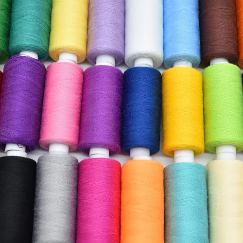 Miniatura 5 de Kits de hilos para máquina de coser, hilo de coser de poliéster de 36 colores, 400 yardas por carrete para coser a mano, viajes y bricolaje.