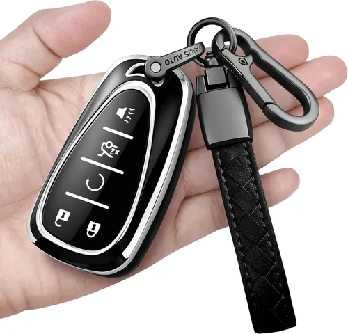 Miniatura 20 de Funda para llavero Chevrolet con llavero de protección completa suave, carcasa de llave compatible con Chevy Equinox Malibu Spark Cruze Traverse