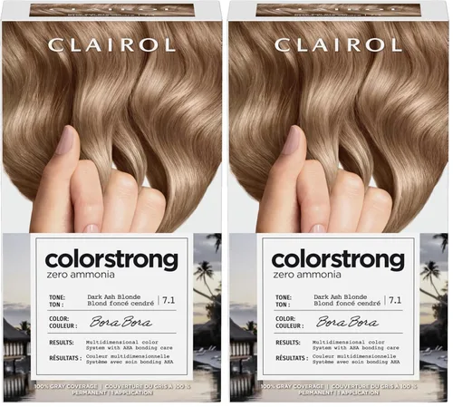 Miniatura 20 de Clairol ColorStrong - Tinte de cabello permanente sin amoniaco, color ceniza claro 6.1 - Color de cabello Machu Picchu, paquete de 1 unidad 6.1