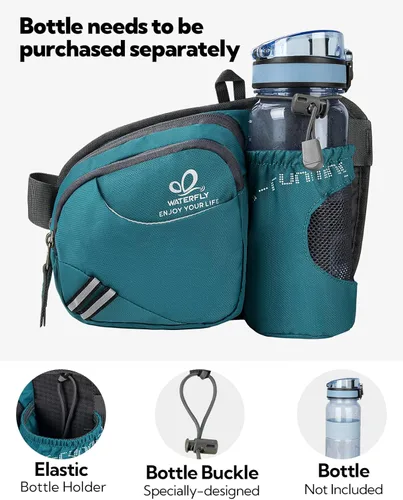 Miniatura 3 de Waterfly - Cangurera de senderismo con soporte para botella de agua para hombres y mujeres, para correr y pasear al perro, para iPhone 8 Plus