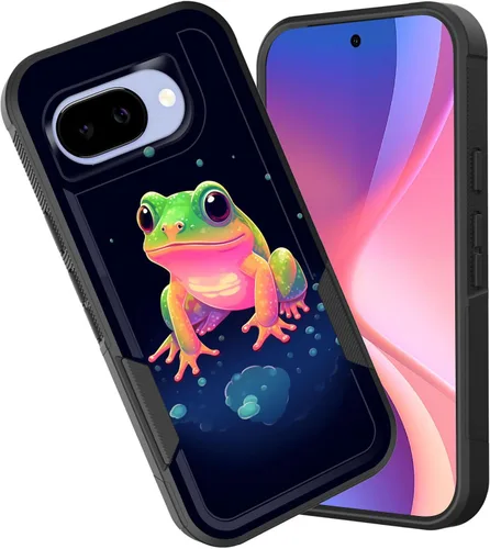 Miniatura 137 de Funda para Pixel 6A, funda híbrida de doble capa resistente a prueba de golpes de policarbonato duro de silicona suave TPU para Google Pixel 6A