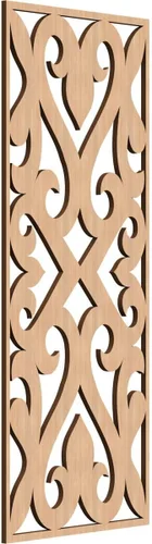 Miniatura 51 de Keene Paneles de pared decorativos de madera con calado, 9 3/8 pulgadas de ancho x 24 3/8 pulgadas de alto x 1/4 de alto, roble rojo rojo (Red Oak)