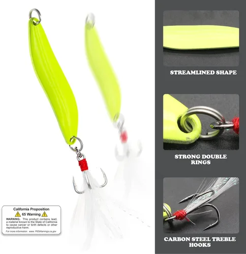 Miniatura 2 de Señuelos de pesca, cucharas de pesca, hilandero de pesca de fundición colorida, cebo duro, anzuelo único para trucha, lubina, salmón, agua dulce