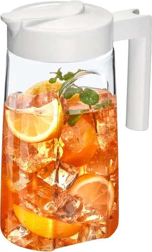 Miniatura 11 de Amazing Abby - Slim Mini - Jarra Tritan (48 oz), jarra de agua de plástico irrompible con tapa, sin BPA, resistente al calor, apta