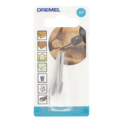 Miniatura 5 de Dremel 117 Broca de tallado para herramienta rotativa, perfecta para madera, plástico y metales blandos, 1/4 de pulgada (paquete de 2)