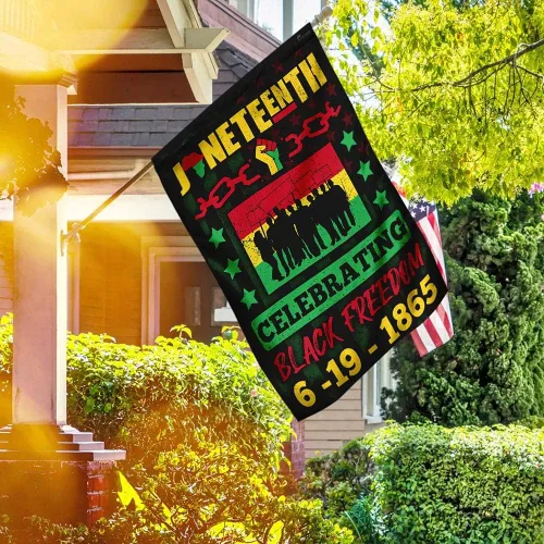 Miniatura 3 de FLAGWIX Bandera de Juneteenth – Decoración de Juneteenth al aire libre – Bandera de casa de 29.5 x 39.5 pulgadas para porche, patio, decoración