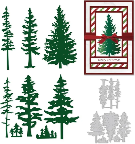 Miniatura 11 de GLOBLELAND Troqueles de Corte de Chimenea de Navidad, Plantilla de Troquelado de Feliz Navidad, Medias de Navidad, Troqueles de Corte de Metal