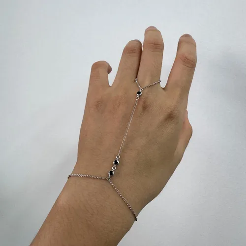 Miniatura 88 de Pulsera de plata de ley 925 para mujer, pulsera de mano para mujer, pulseras esclavas de 7 a 9 pulgadas ajustable