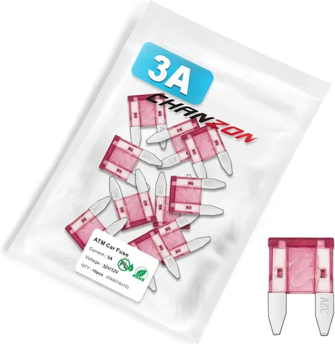 Miniatura 14 de Chanzon Fusible de hoja mini ATM/APM de 7.5 A con certificación UL, 10 fusibles automáticos de 7.5 amperios y 32 V, soplado rápido para automóvil