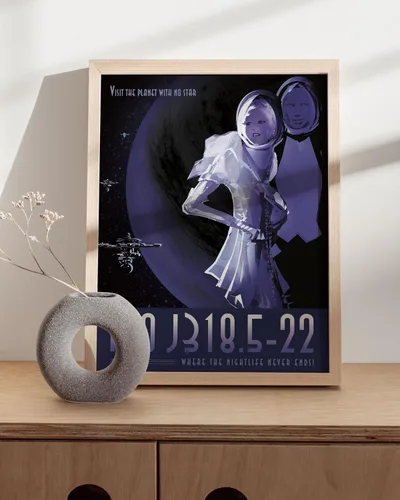 Miniatura 4 de HAUS AND HUES Póster espacial vintage – Visiones del futuro arte de la NASA, impresiones JPL, sin marco, 12 x 16 pulgadas Pso