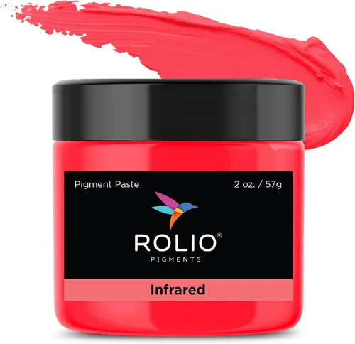 Miniatura 10 de Rolio Pasta de pigmento, tarro de 2 onzas, ultra violeta, ideal para proyectos de epoxi, tinte rico para arte vibrante, tinte de resina epoxi