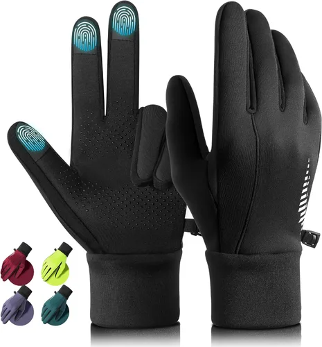 rivmount Guantes de invierno para mujeres y hombres para clima frío, correr, conducir, ciclismo, resistente al agua y pantalla táctil, guantes de