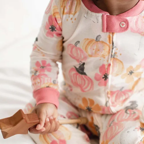 Miniatura 111 de Burt's Bees Baby Pijama para bebé niña, 100% algodón orgánico, pijama de una pieza, overol diagonal con cremallera, ajuste cómodo