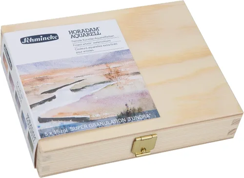 Miniatura 17 de Schmincke - HORADAM® AQUARELL, surtido completo de 40 medios recipientes de acuarelas de granulación súper fuerte, 74 440 097, caja de metal